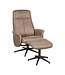 LABEL51 Relaxfauteuil Bergen + Ottomane 77x76x105 cm