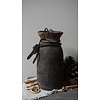 Nepalese Houten Pot Met Deksel | H28 x D13 cm
