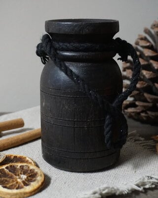 Rene Houtman Nepalese Houten Pot Mini | H13 x D7 cm