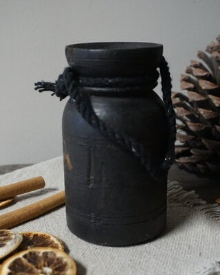 Rene Houtman Nepalese Houten Pot Mini | Nr 2 | H13 x D7 cm