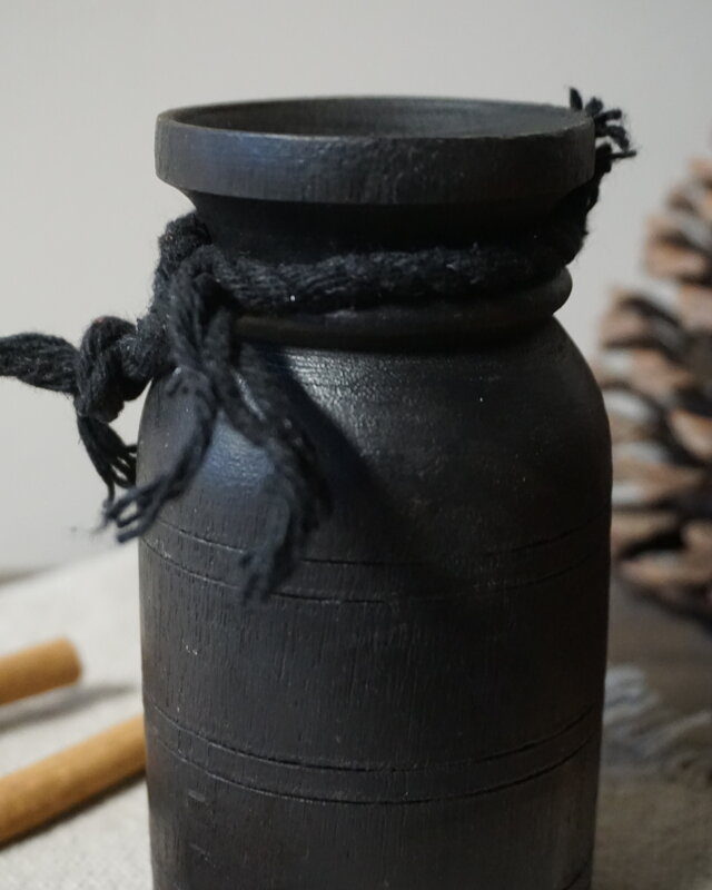 Rene Houtman Nepalese Houten Pot Mini | Nr 3 | H13 x D7 cm