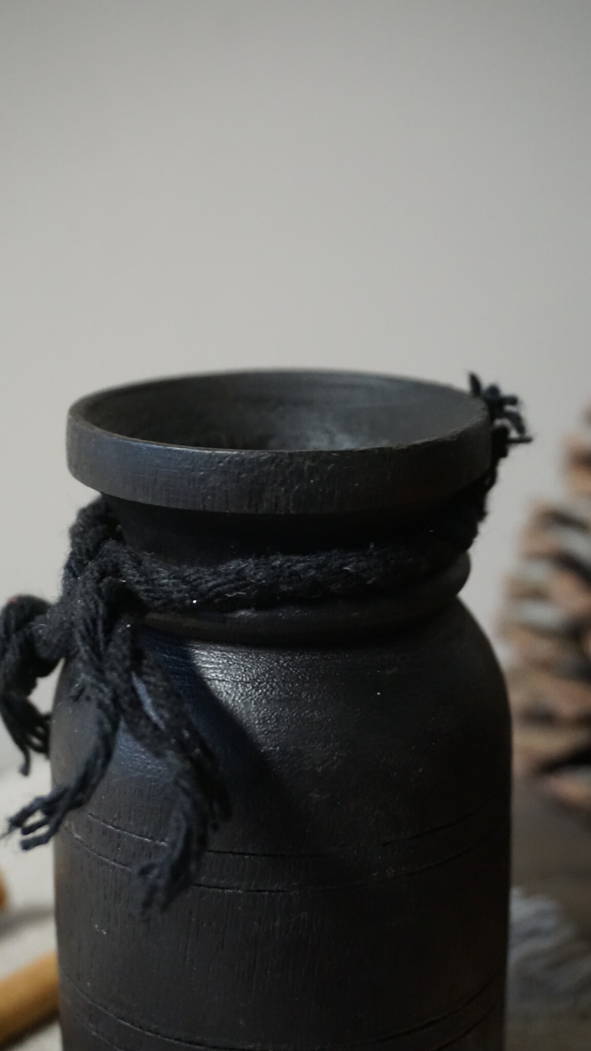 Rene Houtman Nepalese Houten Pot Mini | Nr 3 | H13 x D7 cm