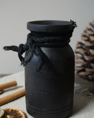 Rene Houtman Nepalese Houten Pot Mini | Nr 3 | H13 x D7 cm