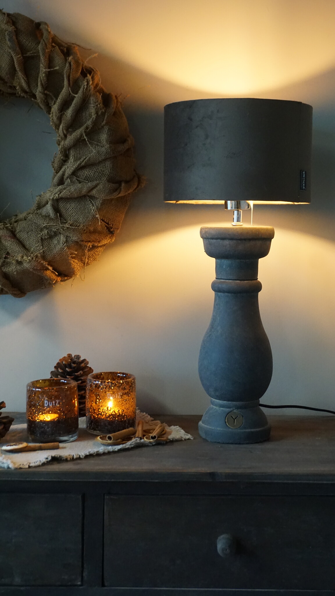 Brynxz Baluster Lampenvoet | Small | Majestic Vintage | H37 x D13 cm