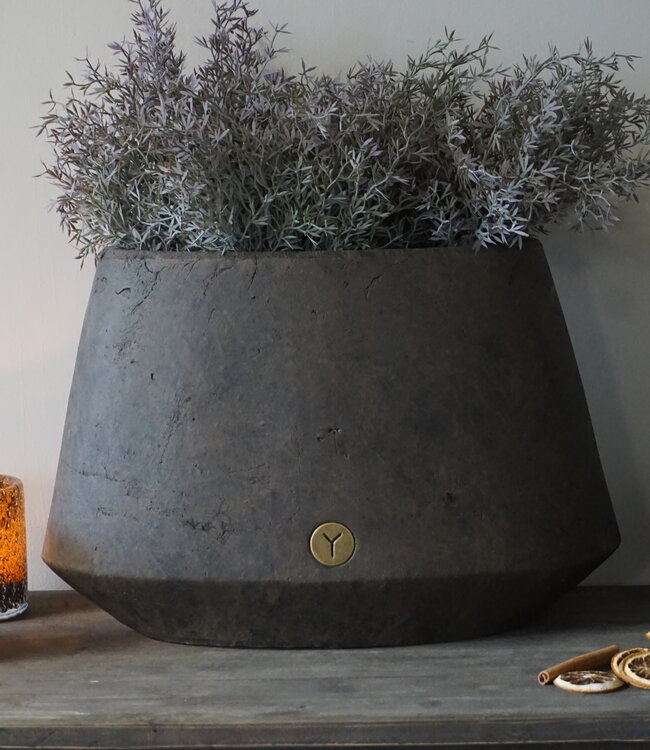 Brynxz Plantenbak Ovaal M | Majestic Brown | H28 x B42 x D20 cm