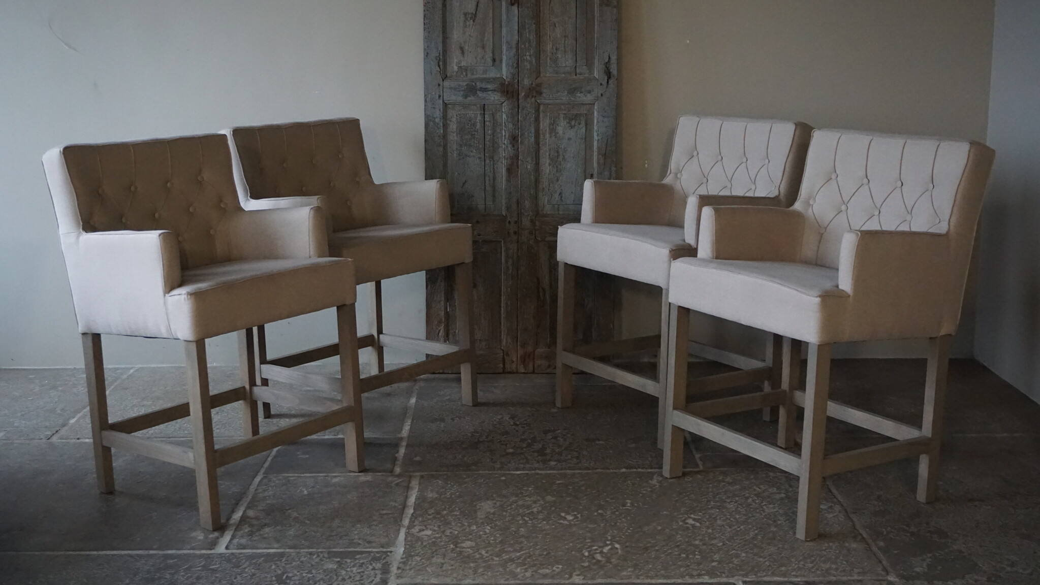 Rene Houtman Barstoelen Marit | Set Van 4 | Capiton | Zonder Armleuning