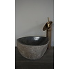 Kleine Stenen Waskom + Spoelgat | B29 x D26,5 x H13,5 cm