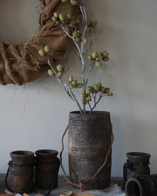 Aura Peeperkorn Unieke Houten Pot | M | H27 x D15 cm