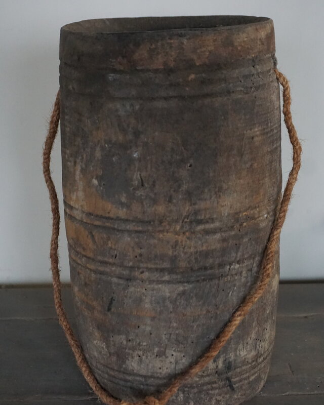 Aura Peeperkorn Unieke Houten Pot | M | H27 x D15 cm