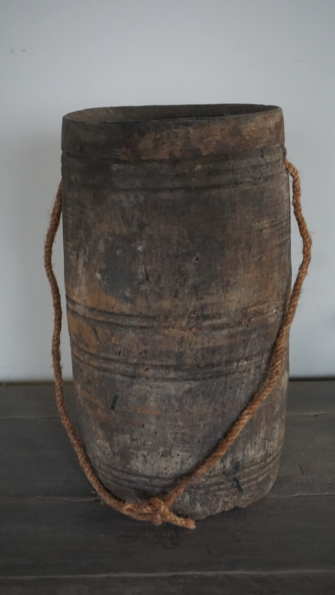 Aura Peeperkorn Unieke Houten Pot | M | H27 x D15 cm