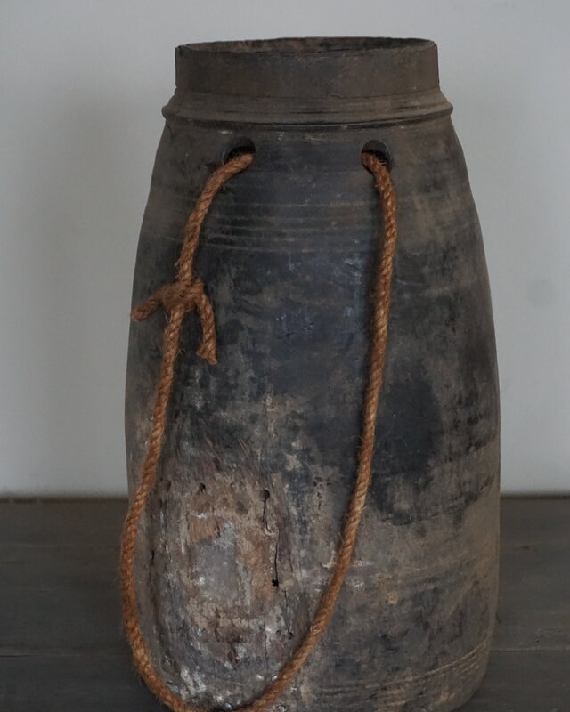 Aura Peeperkorn Unieke Houten Pot | M | H30 x D14 cm