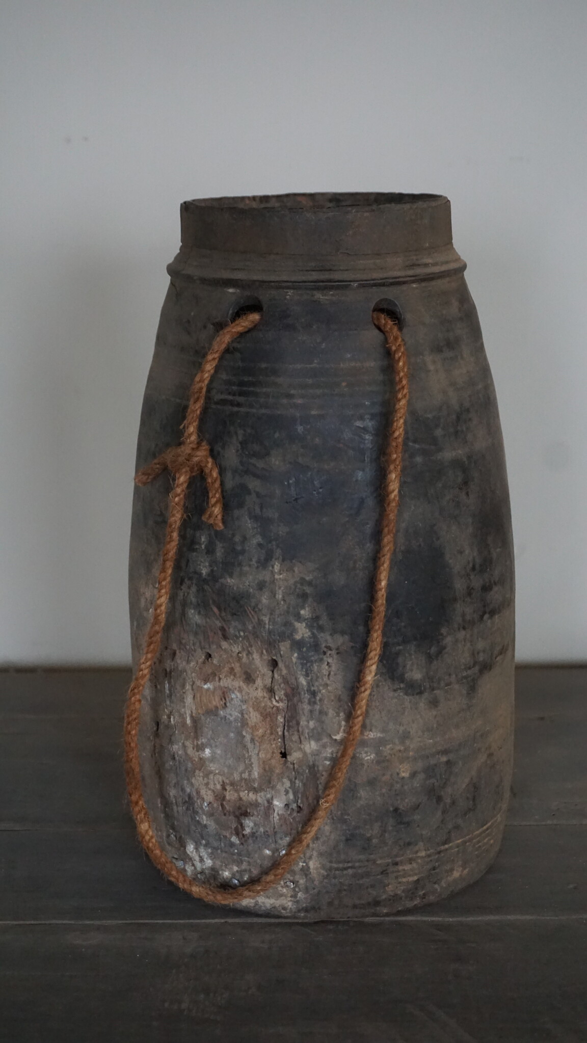 Aura Peeperkorn Unieke Houten Pot | M | H30 x D14 cm