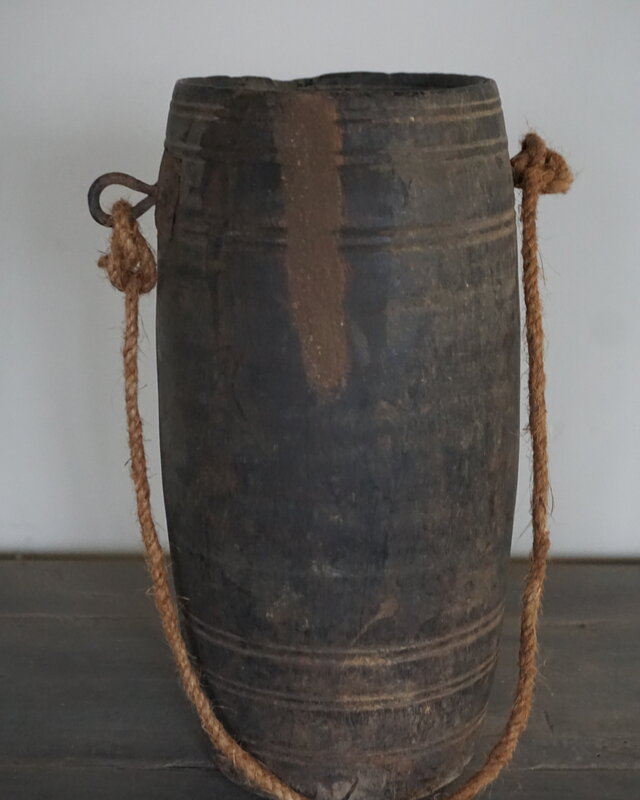 Aura Peeperkorn Unieke Houten Pot | M | H28 x D12 cm