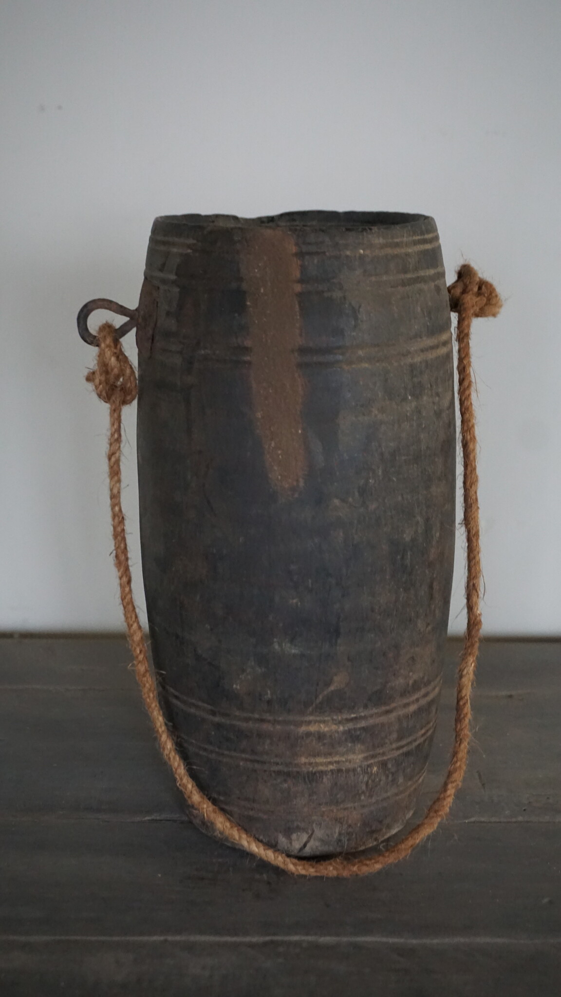 Aura Peeperkorn Unieke Houten Pot | M | H28 x D12 cm