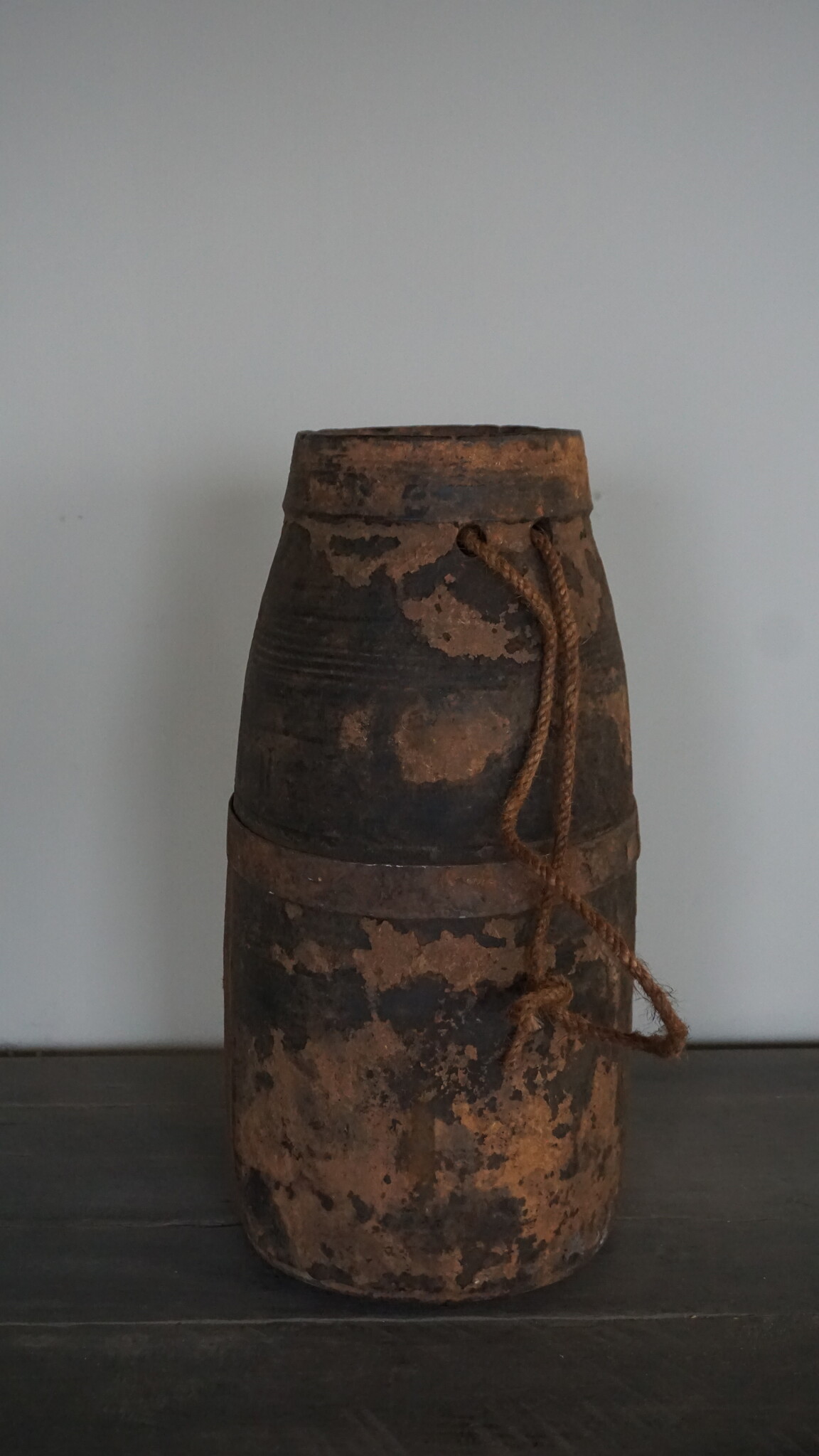 Aura Peeperkorn Unieke Houten Pot | L | H36,5 x D13 cm