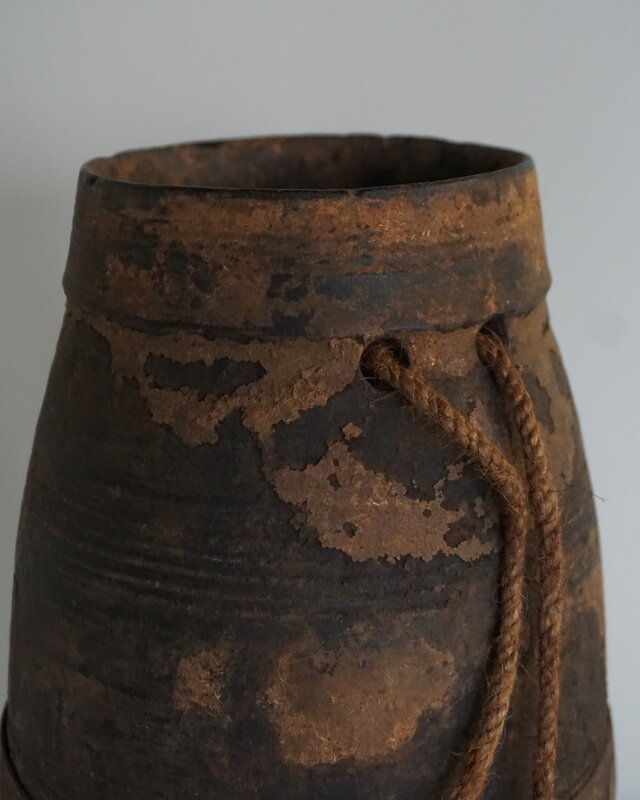 Aura Peeperkorn Unieke Houten Pot | L | H36,5 x D13 cm