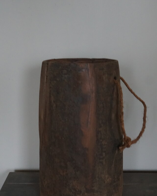 Aura Peeperkorn Unieke Houten Pot | L | H31 x D15,5 cm