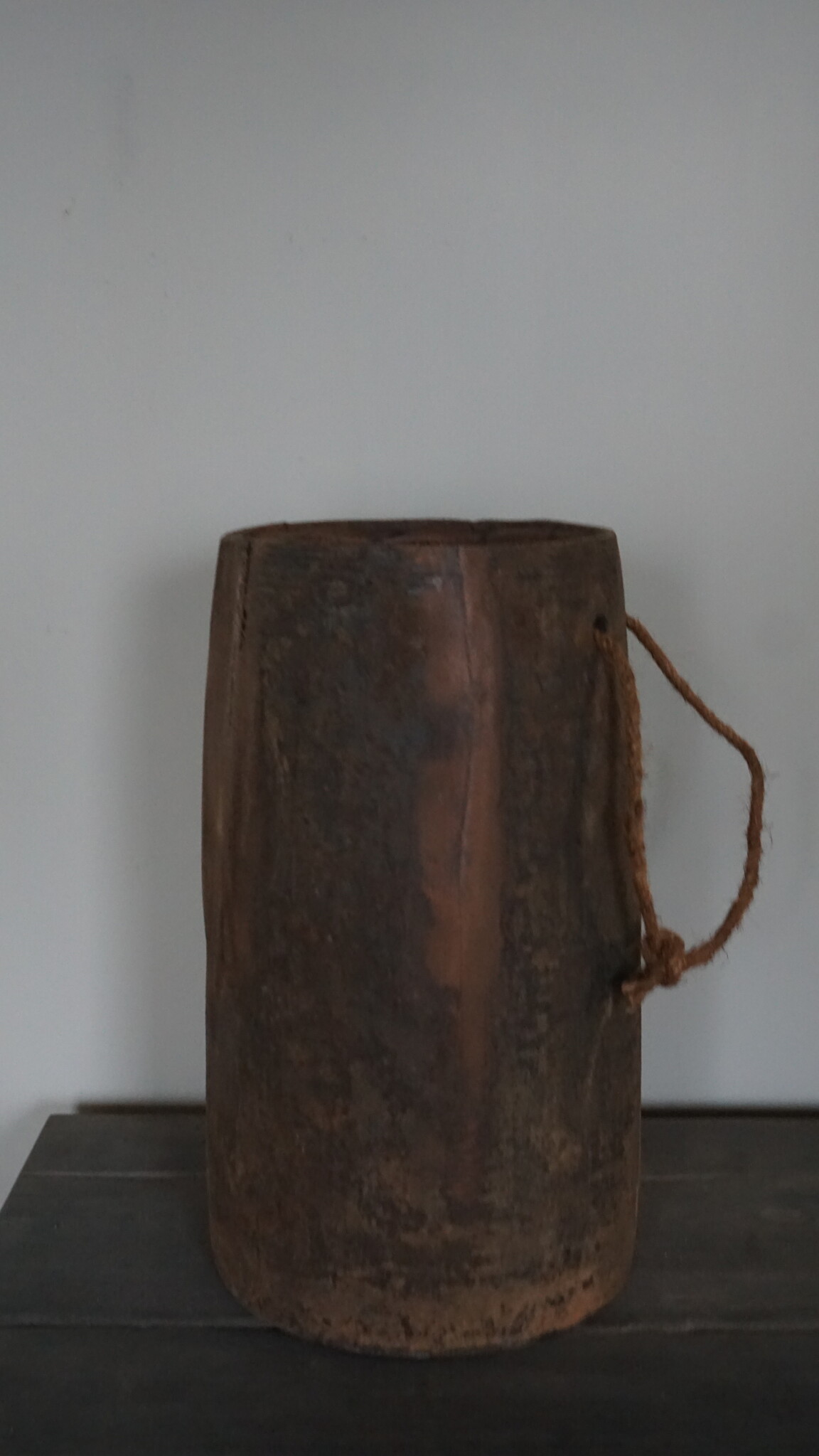 Aura Peeperkorn Unieke Houten Pot | L | H31 x D15,5 cm