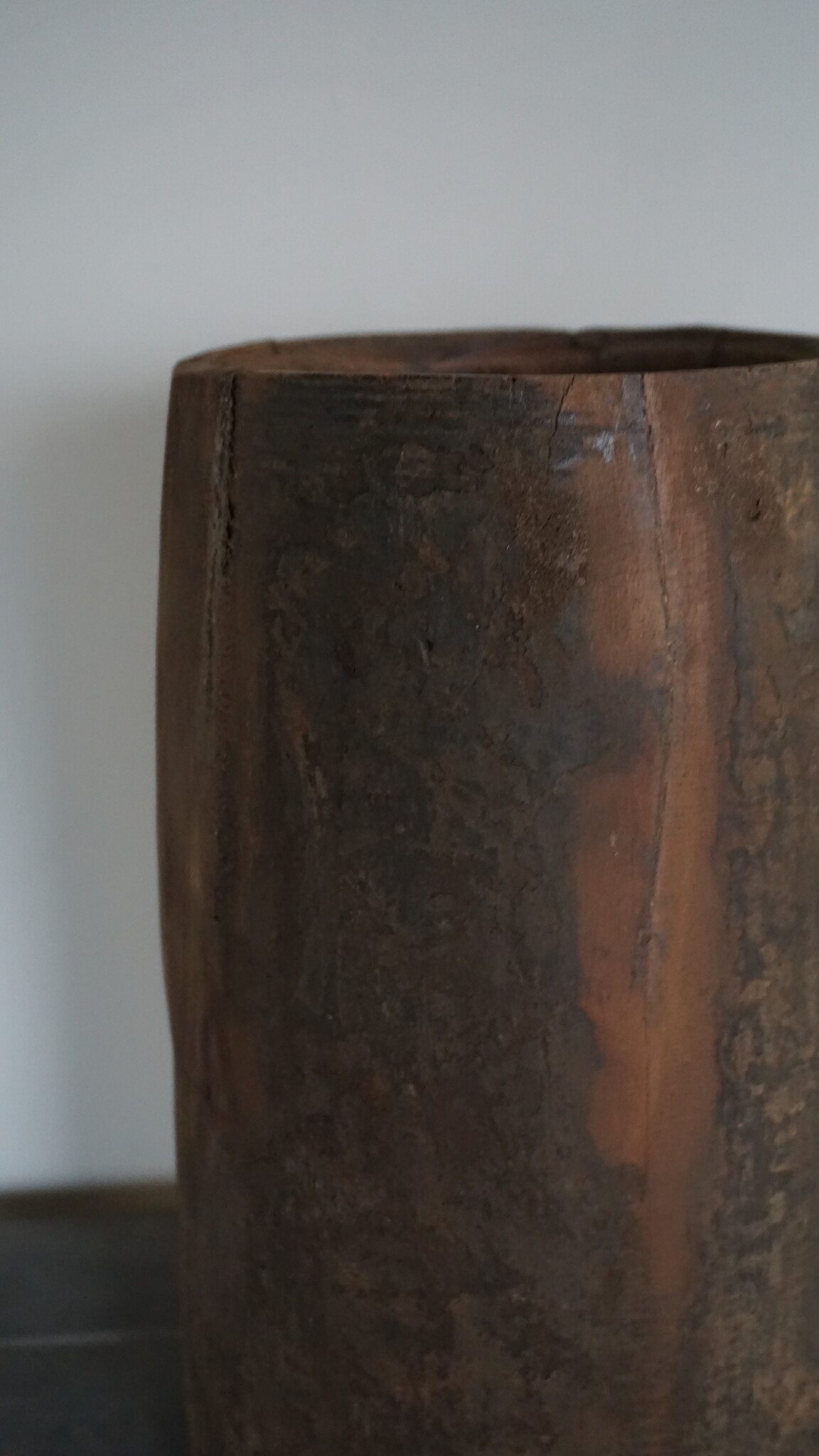Aura Peeperkorn Unieke Houten Pot | L | H31 x D15,5 cm