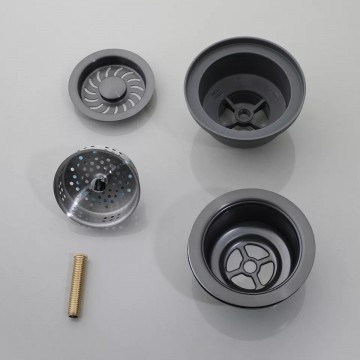 Rene Houtman Gootsteenafvoer | Gun Metal | 11,5 cm