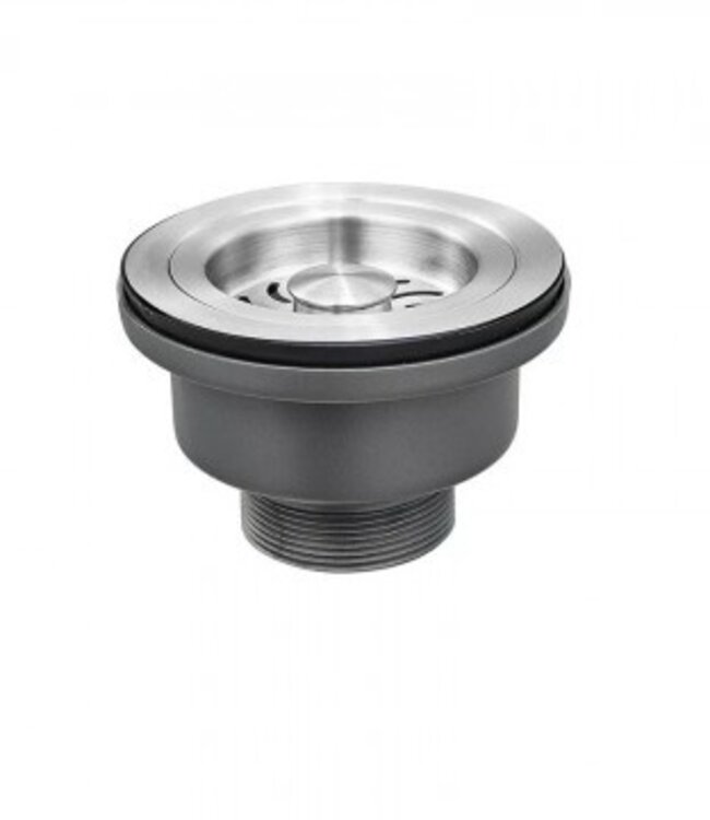 Rene Houtman Gootsteenafvoer | Geborsteld Nikkel | 11,5 cm