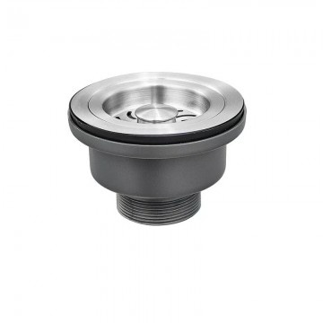 Rene Houtman Gootsteenafvoer | Geborsteld Nikkel | 11,5 cm