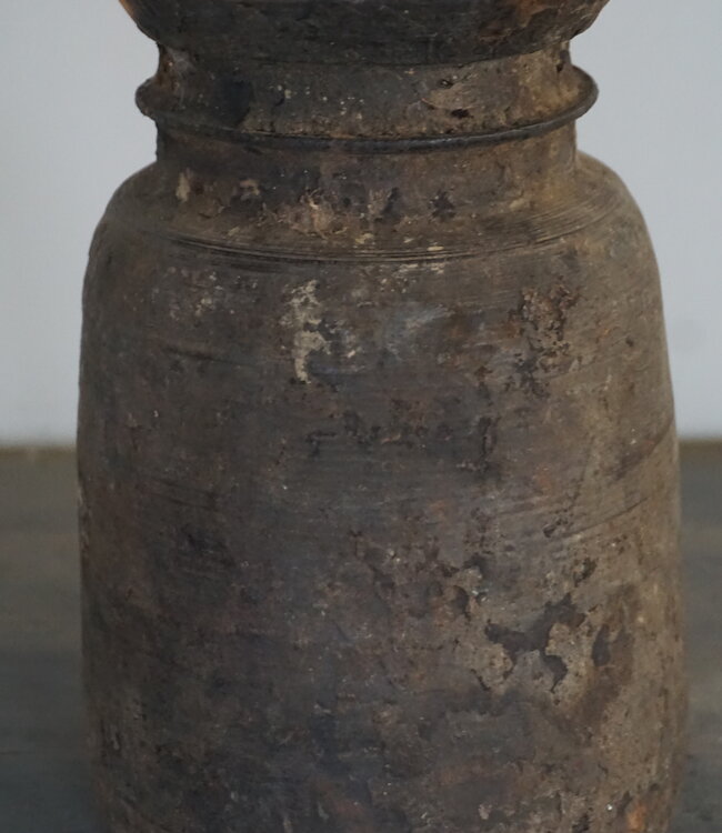 Aura Peeperkorn Nepalese Houten Pot | S | H22 x D12 cm