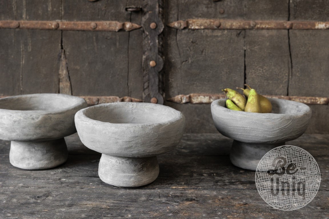 Be-Uniq Schaal | Organic Collection | Set Van 2 | H12 x D32 cm