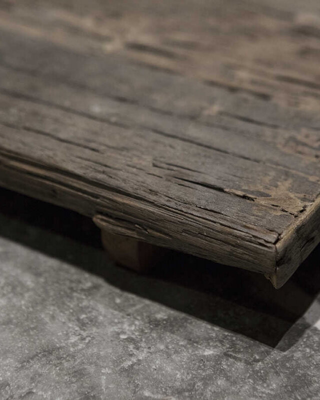 Be-Uniq Bajot | Oud Verweerd Hout | H5 x B30 x D50 cm