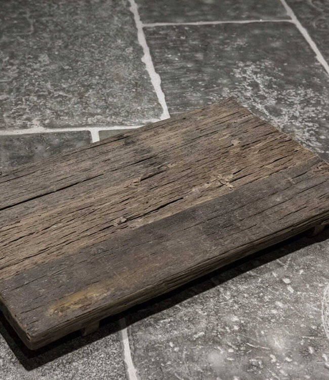 Be-Uniq Bajot | Oud Verweerd Hout | H5 x B30 x D50 cm