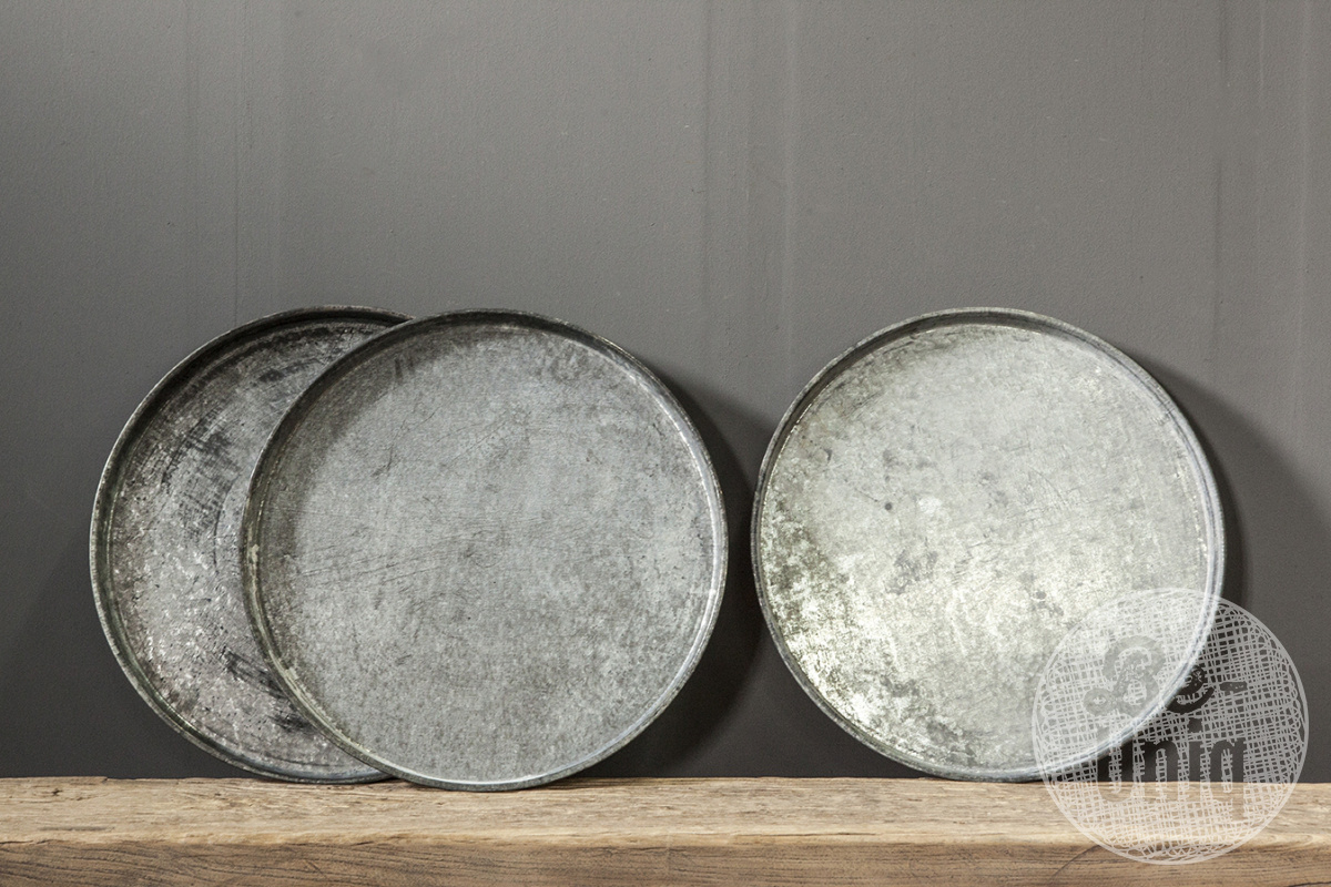 Be-Uniq Dienblad | Set Van 2 | Verweerd Metaal| Large