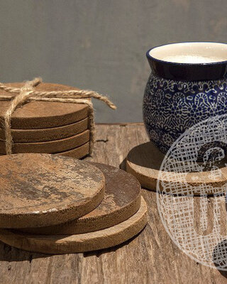 Be-Uniq Onderzetter | Set Van 6 | Teakhout