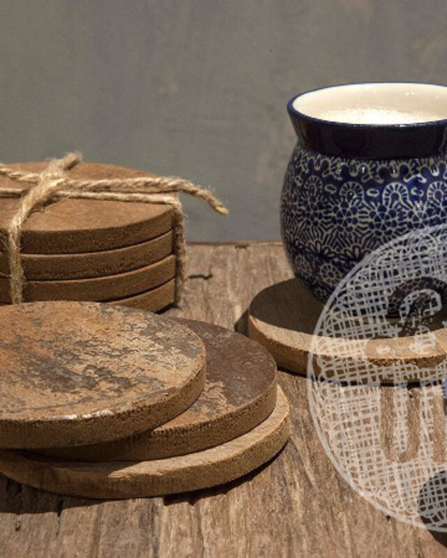 Be-Uniq Onderzetter | Set Van 6 | Teakhout