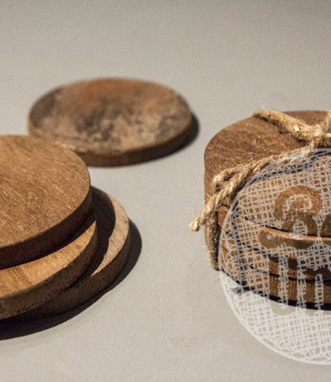 Be-Uniq Onderzetter | Set Van 6 | Teakhout