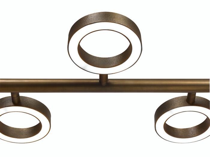 Frezoli Apriro Hanglamp | 8 Lichten | Donker Messing