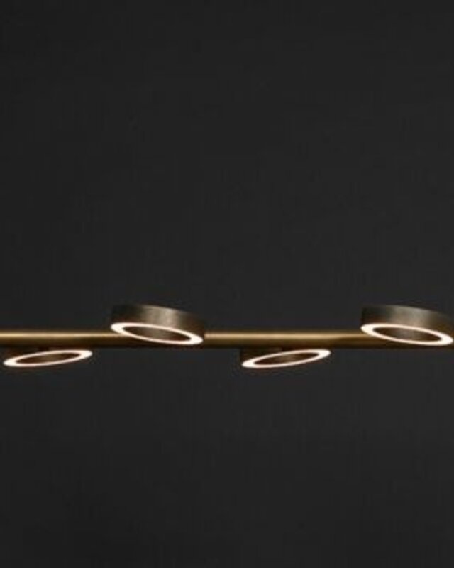 Frezoli Apriro Hanglamp | 8 Lichten | Donker Messing