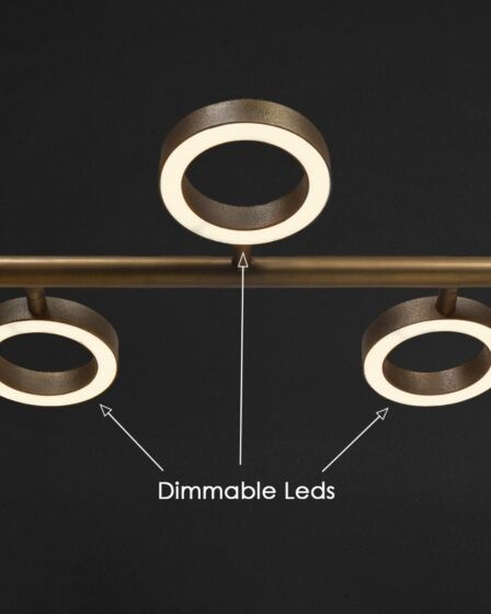 Frezoli Apriro Hanglamp | 8 Lichten | Donker Messing
