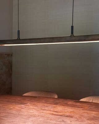 Frezoli Stretto Hanglamp | Donker Messing | L250 cm
