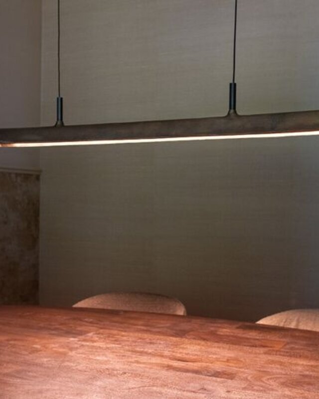 Frezoli Stretto Hanglamp | Donker Messing | L250 cm