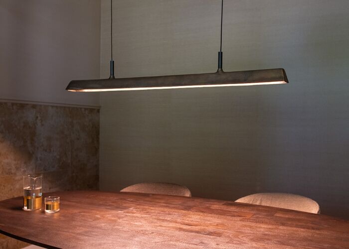 Frezoli Stretto Hanglamp | Donker Messing | L250 cm