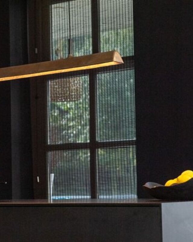 Frezoli Stretto Hanglamp | Donker Messing | L250 cm