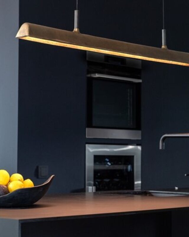 Frezoli Stretto Hanglamp | Donker Messing | L250 cm