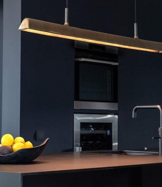Frezoli Stretto Hanglamp | Donker Messing | L250 cm