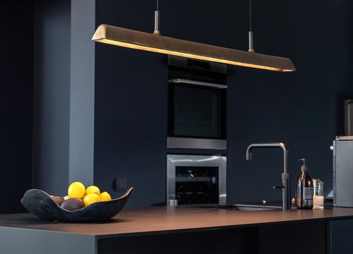 Frezoli Stretto Hanglamp | Donker Messing | L250 cm