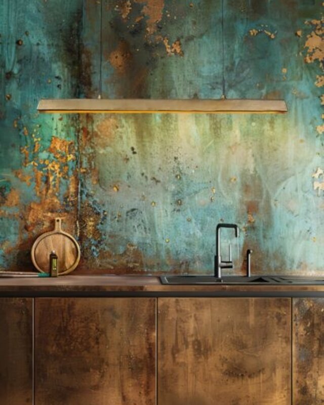 Frezoli Stretto Hanglamp | Donker Messing | L250 cm