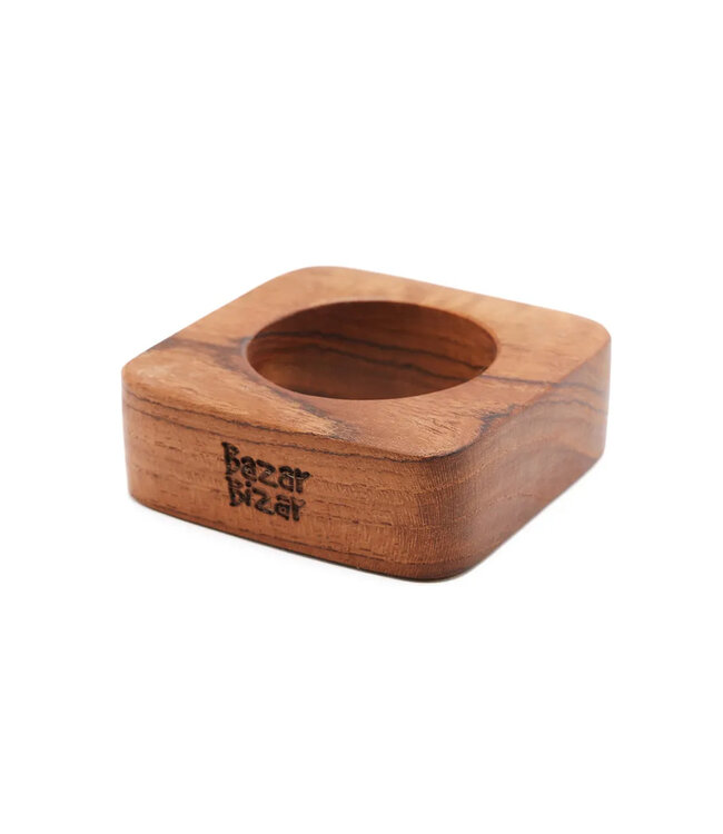Bazar Bizar De Teak Root Servetring - Set van 4