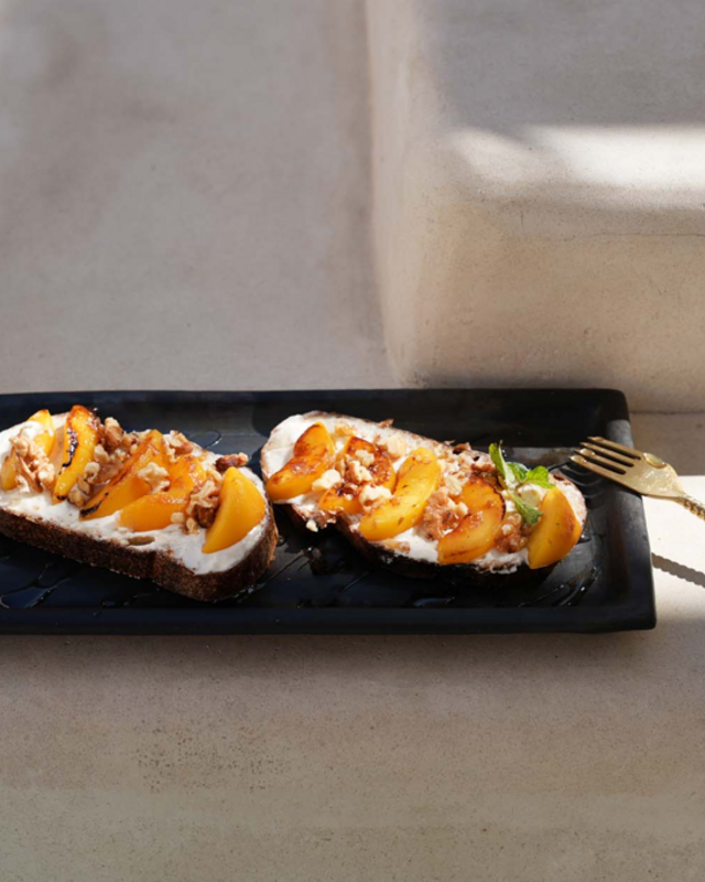Bazar Bizar Het Burned Sushi Bord - Zwart - M