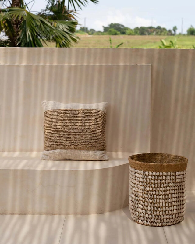 Bazar Bizar De Pandan Mand #1 - Naturel Wit