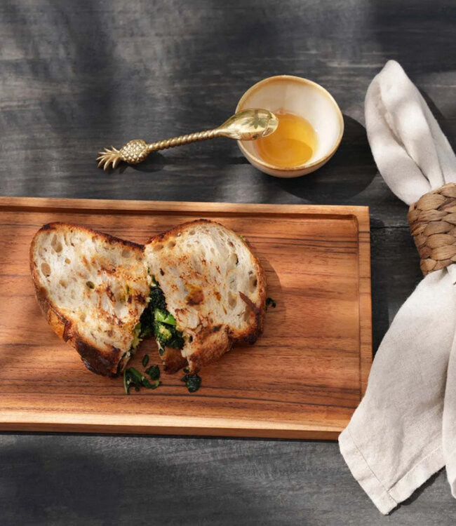 Bazar Bizar De Pineapple Theelepel - Goud