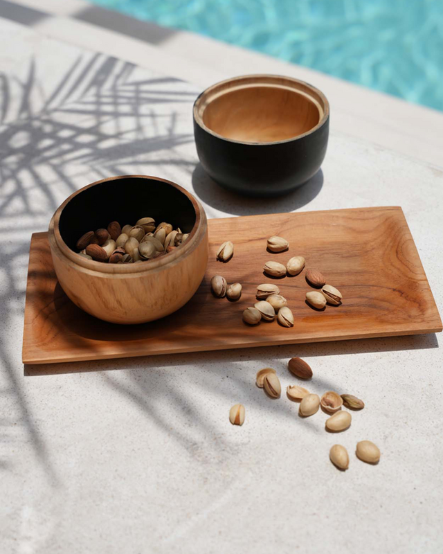 Bazar Bizar De Teak Root Sushi Bord - M